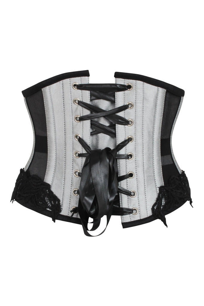 Sexy Black Clear Curvy Underbust Waist Cincher Corset