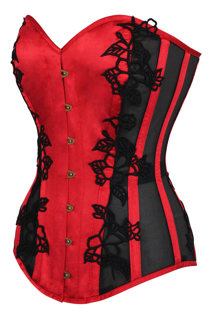 Red and store black corset