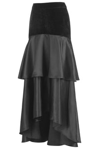 Chic Black Layered Skirt