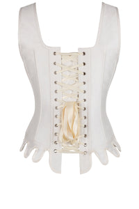 Steel Boned Historically Inspired Corset with Front and Rear Lacing