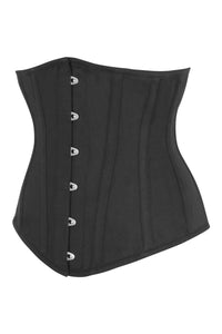 Single Layer Longline Underbust Corset in Black