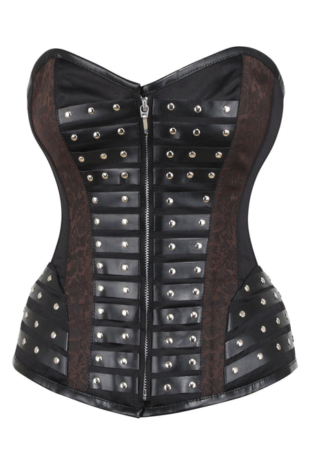 Steampunk Map Clasp Underbust Corset - DR-1020 - Medieval Collectibles