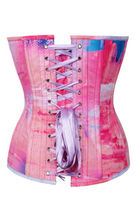 Corset Story MY-637 Cotton Candy Pink and Blue Overbust Corset
