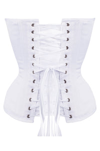 Corset Story MY-079 Waist Taming Classic White Overbust Corset With Hip Gores